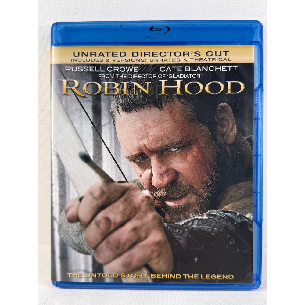 Robin Hood Unrated Directors Cut Blu Ray Disc 2010 Russell Crowe Cate Blanchett